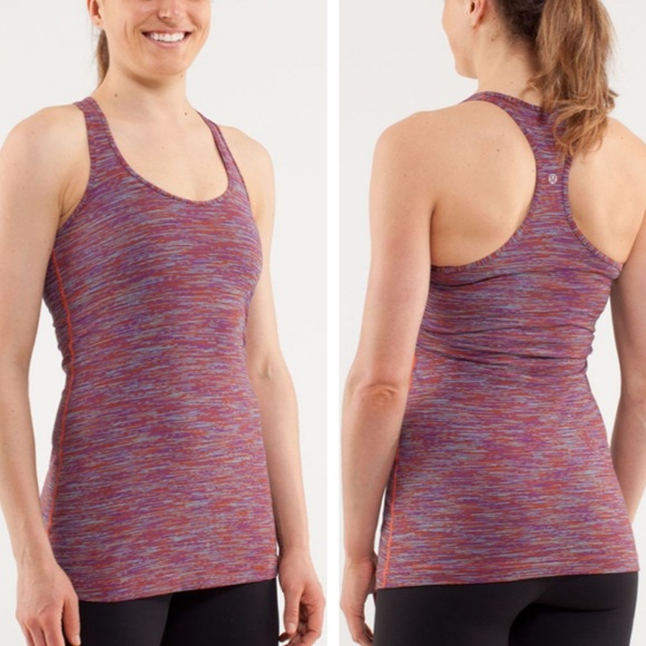 lululemon athletica Tops - LULULEMON COOL RACERBACK TANK TOP WEE ARE FROM SPACE BLACK MARCH MULTI